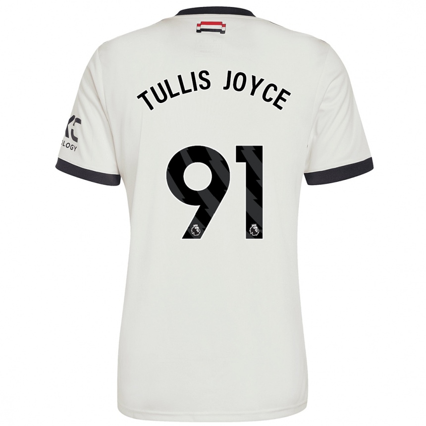 Men Football Phallon Tullis-Joyce #91 Off White Third Jersey 2024/25 T-Shirt Australia