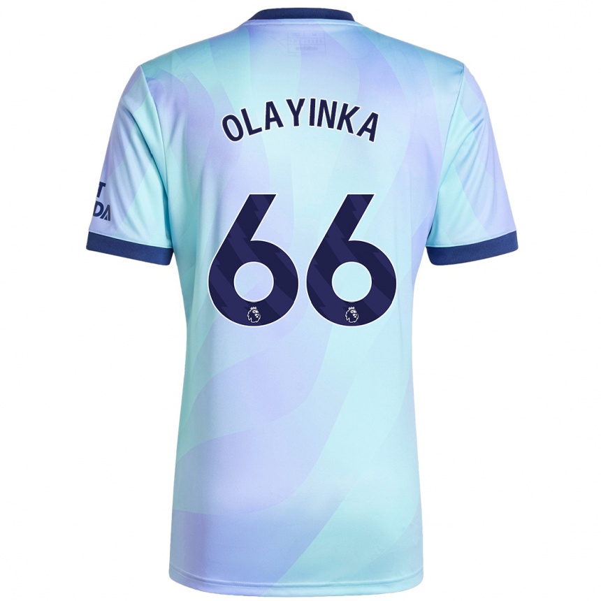 Men Football James Olayinka #66 Aqua Third Jersey 2024/25 T-Shirt Australia