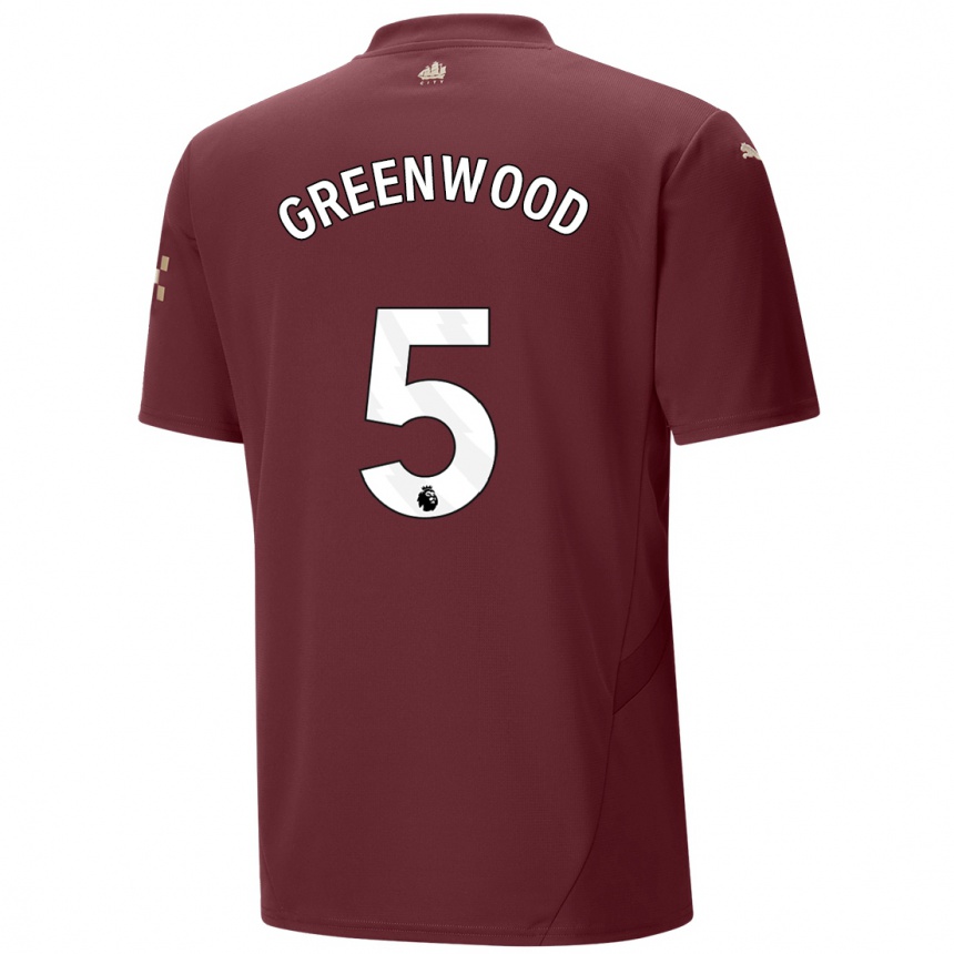 Men Football Alex Greenwood #5 Maroon Third Jersey 2024/25 T-Shirt Australia