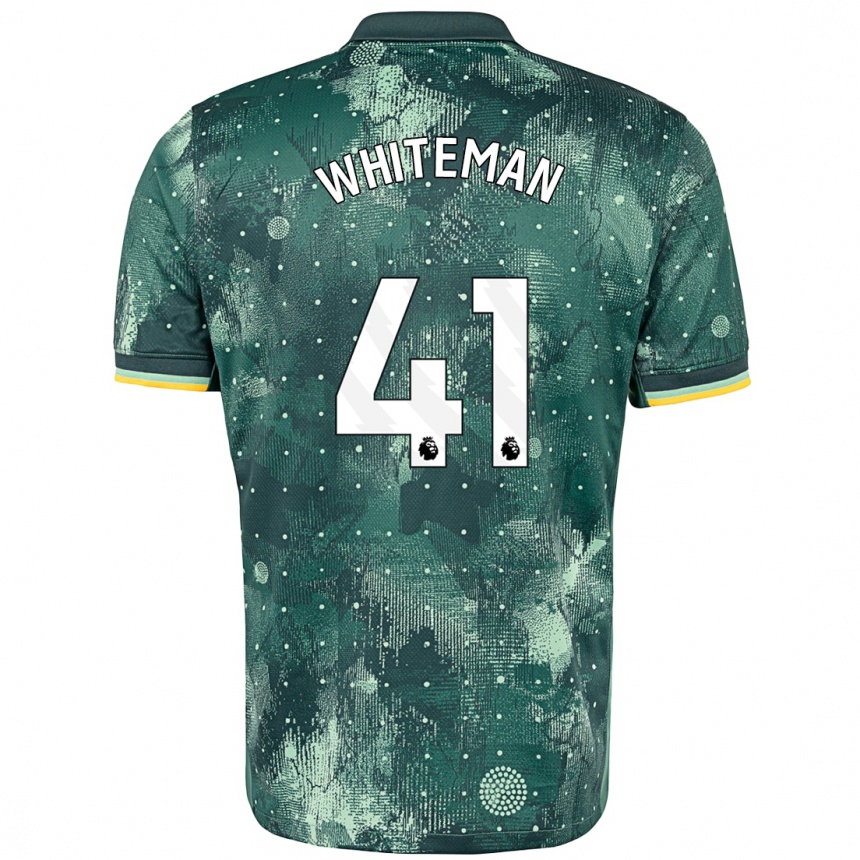 Men Football Alfie Whiteman #41 Mint Green Third Jersey 2024/25 T-Shirt Australia