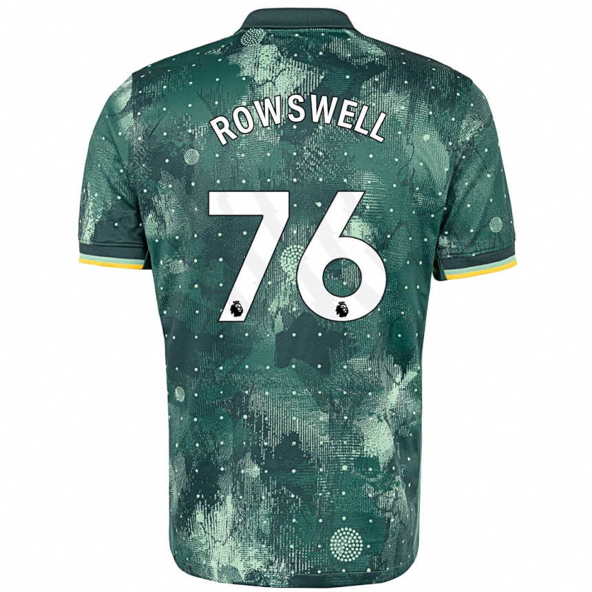 Men Football James Rowswell #76 Mint Green Third Jersey 2024/25 T-Shirt Australia