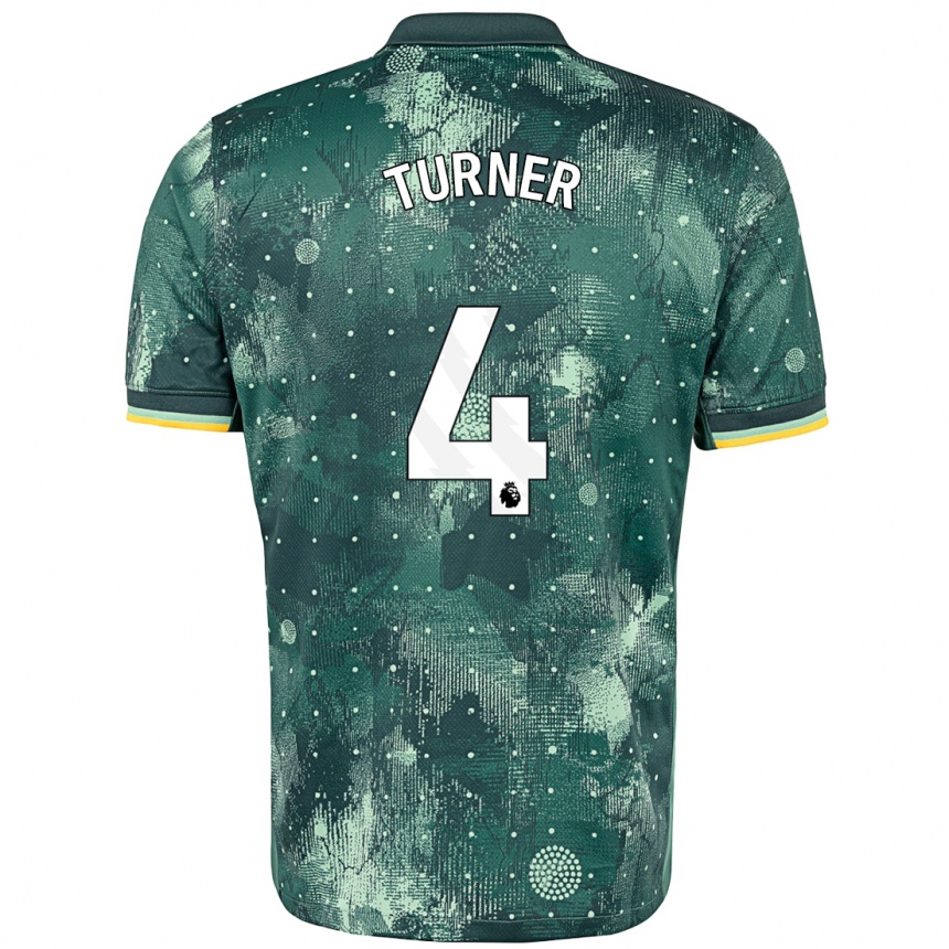 Men Football Amy Turner #4 Mint Green Third Jersey 2024/25 T-Shirt Australia