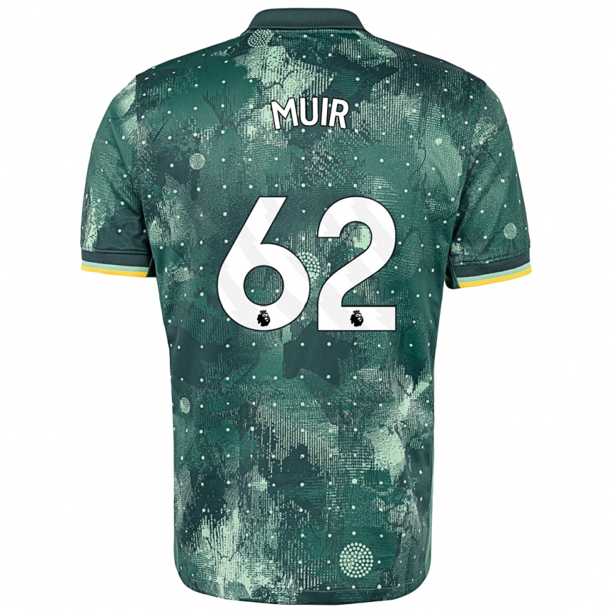 Men Football Marqes Muir #62 Mint Green Third Jersey 2024/25 T-Shirt Australia