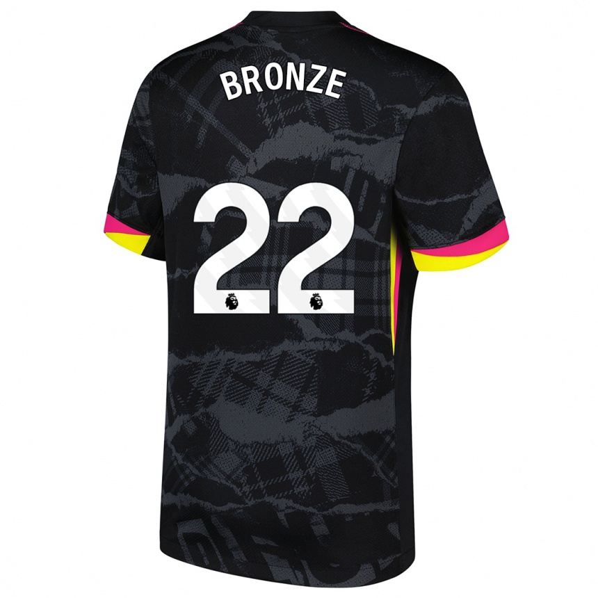 Men Football Lucy Bronze #22 Black Pink Third Jersey 2024/25 T-Shirt Australia