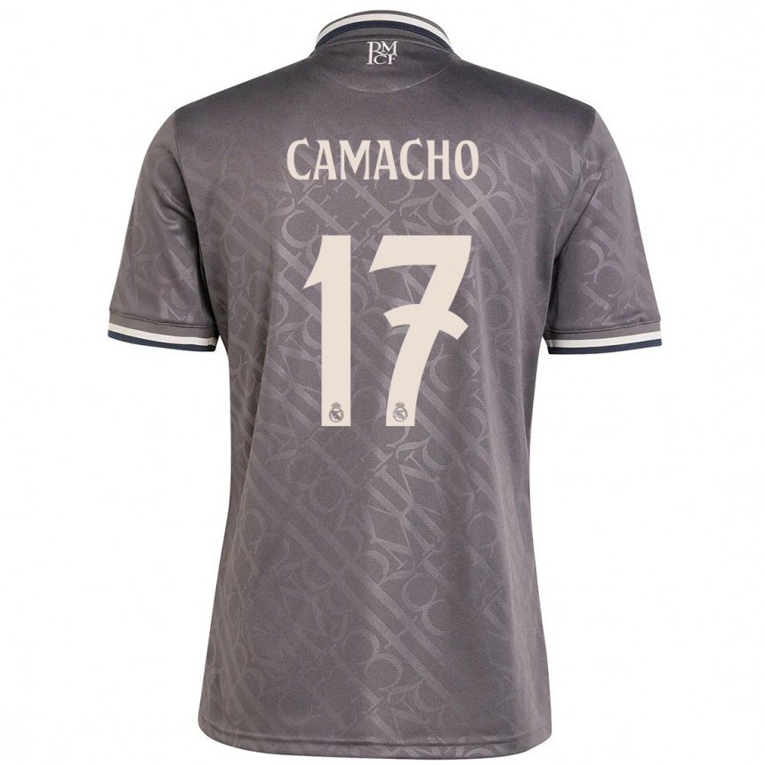 Men Football Carla Camacho #17 Charcoal Third Jersey 2024/25 T-Shirt Australia