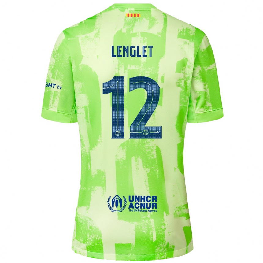 Men Football Clément Lenglet #12 Lime Third Jersey 2024/25 T-Shirt Australia