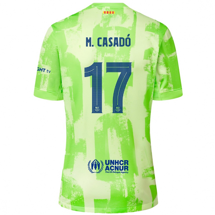 Men Football Marc Casado #17 Lime Third Jersey 2024/25 T-Shirt Australia