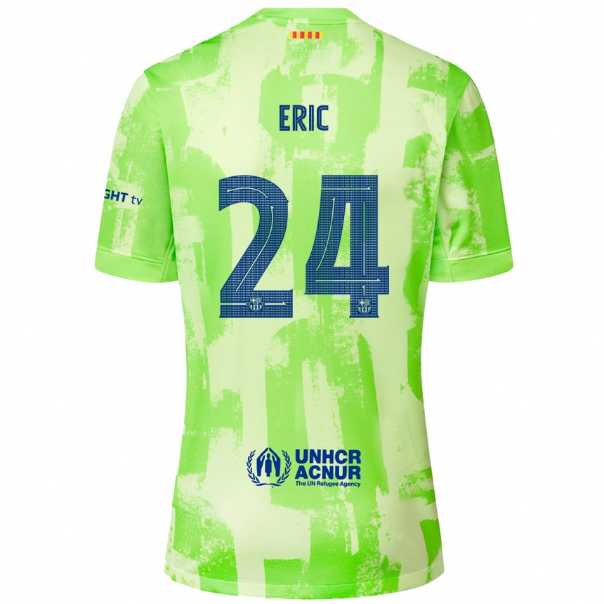 Men Football Eric Garcia #24 Lime Third Jersey 2024/25 T-Shirt Australia