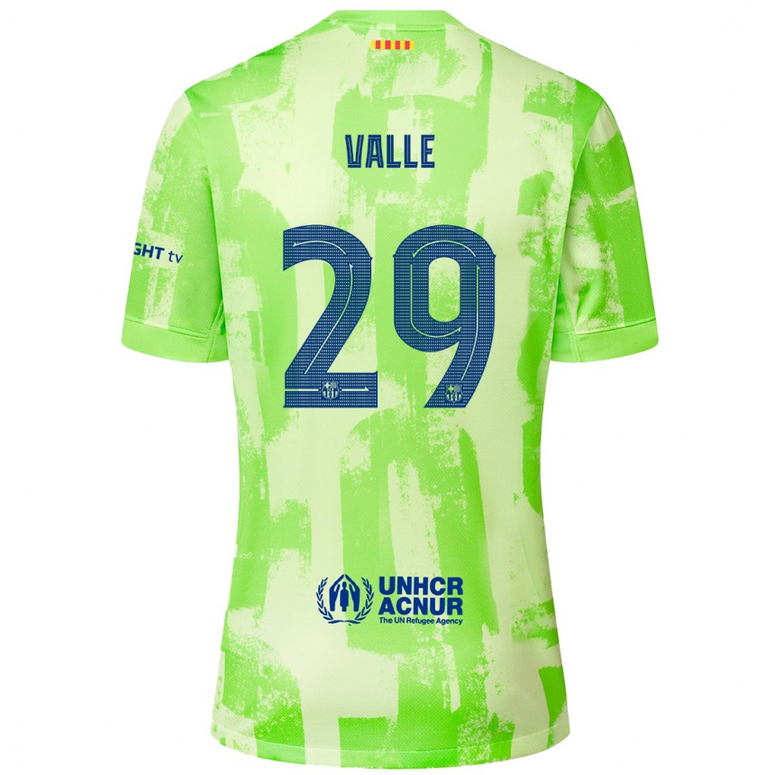 Men Football Álex Valle #29 Lime Third Jersey 2024/25 T-Shirt Australia