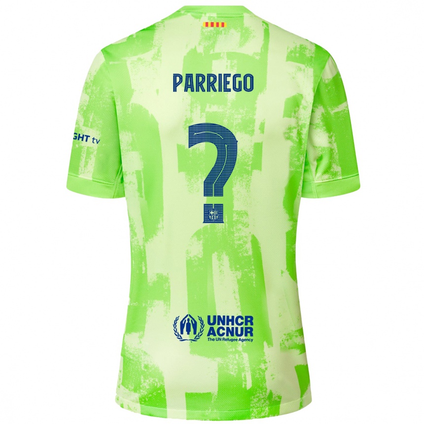 Men Football Marcos Parriego #0 Lime Third Jersey 2024/25 T-Shirt Australia