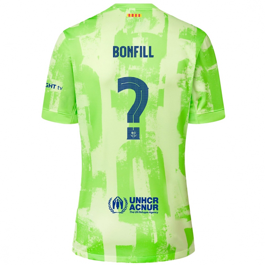 Men Football Max Bonfill #0 Lime Third Jersey 2024/25 T-Shirt Australia