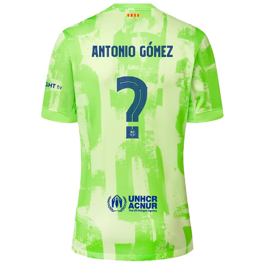 Men Football Antonio Gómez #0 Lime Third Jersey 2024/25 T-Shirt Australia