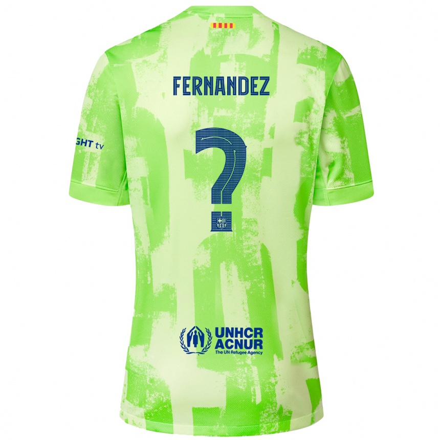 Men Football Pedro Fernández #0 Lime Third Jersey 2024/25 T-Shirt Australia