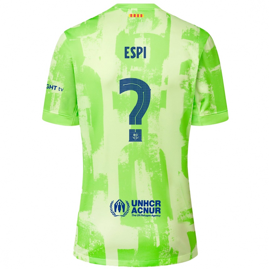 Men Football Pau Espi #0 Lime Third Jersey 2024/25 T-Shirt Australia