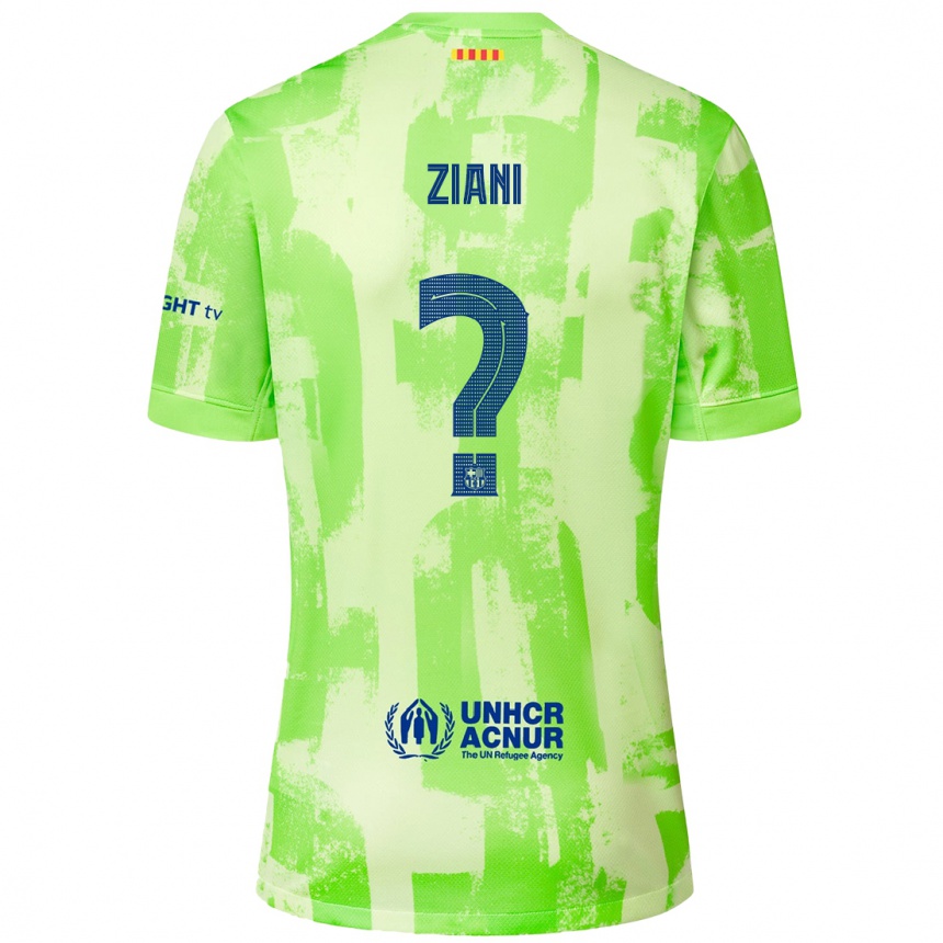 Men Football Ismael Ziani #0 Lime Third Jersey 2024/25 T-Shirt Australia