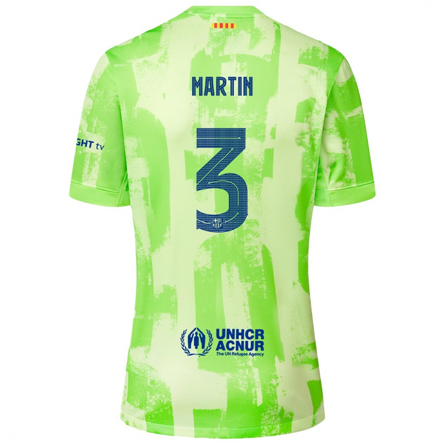 Men Football Gerard Martin #3 Lime Third Jersey 2024/25 T-Shirt Australia