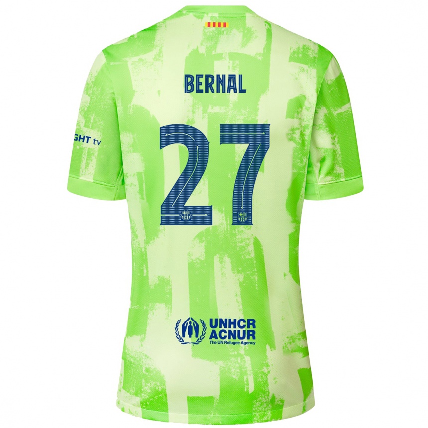 Men Football Marc Bernal #27 Lime Third Jersey 2024/25 T-Shirt Australia