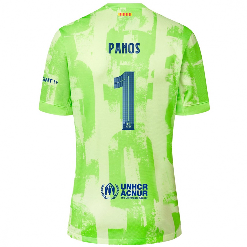 Men Football Sandra Panos #1 Lime Third Jersey 2024/25 T-Shirt Australia