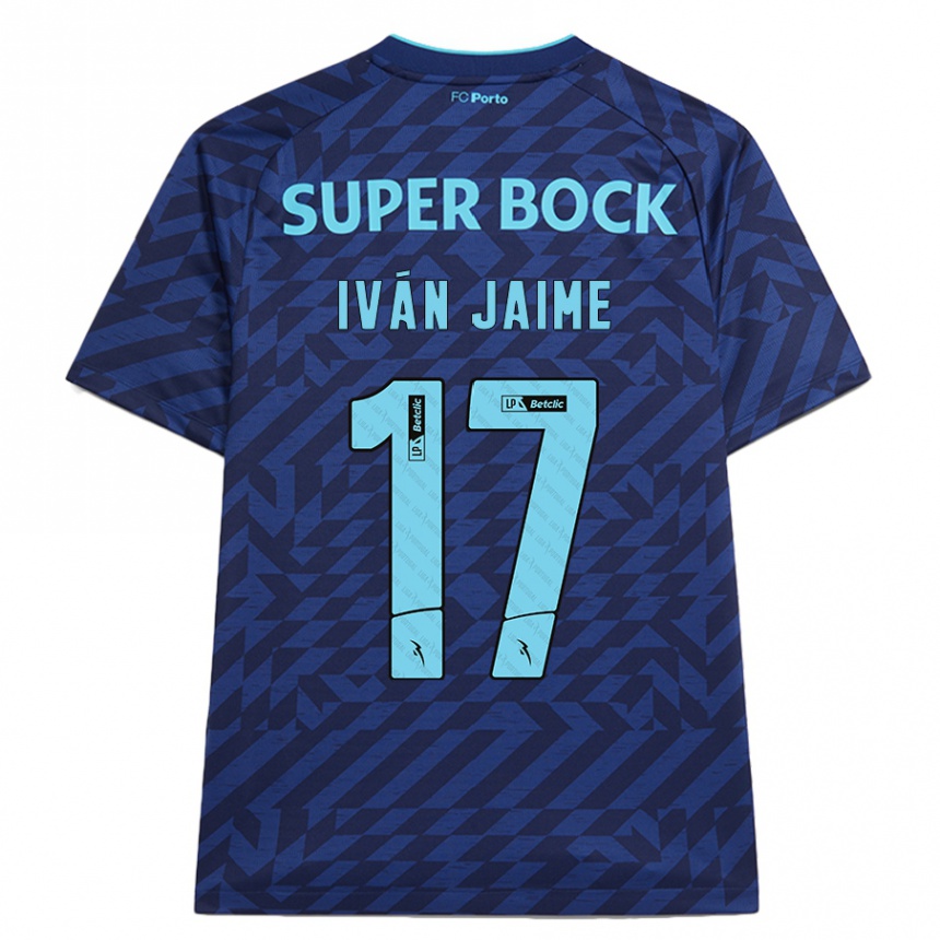 Men Football Iván Jaime #17 Navy Blue Third Jersey 2024/25 T-Shirt Australia