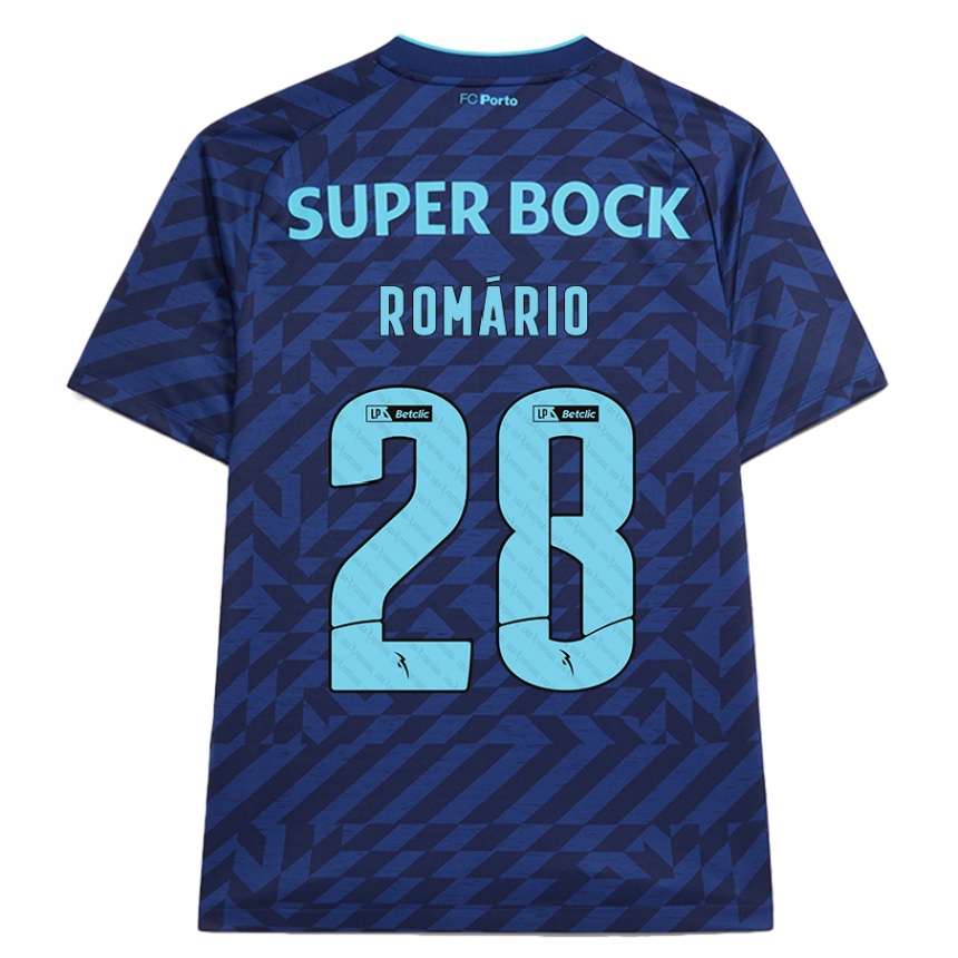 Men Football Romário Baró #28 Navy Blue Third Jersey 2024/25 T-Shirt Australia