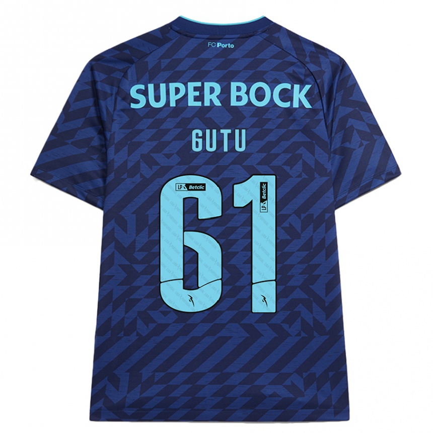 Men Football Denis Gutu #61 Navy Blue Third Jersey 2024/25 T-Shirt Australia