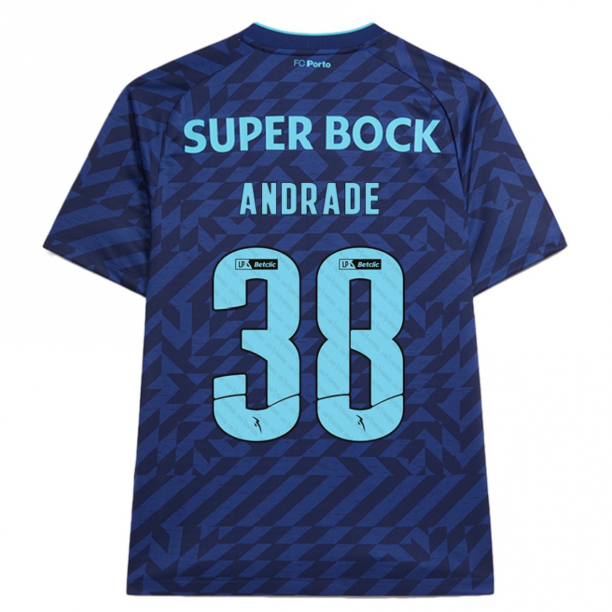 Men Football Fernando Andrade #38 Navy Blue Third Jersey 2024/25 T-Shirt Australia