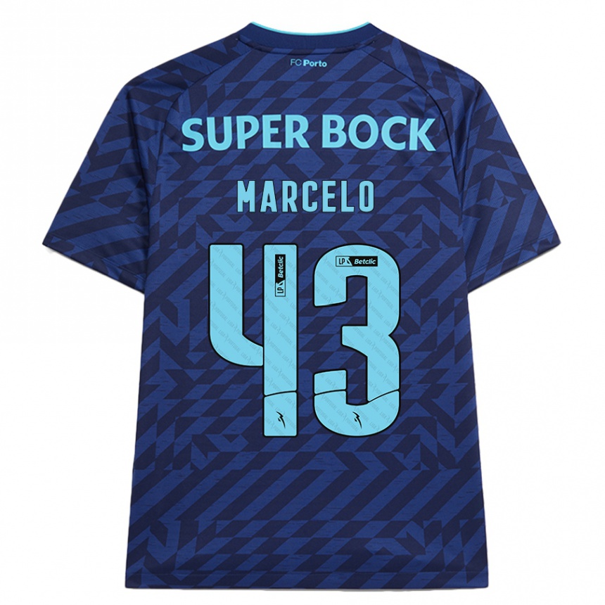 Men Football Joao Marcelo #43 Navy Blue Third Jersey 2024/25 T-Shirt Australia