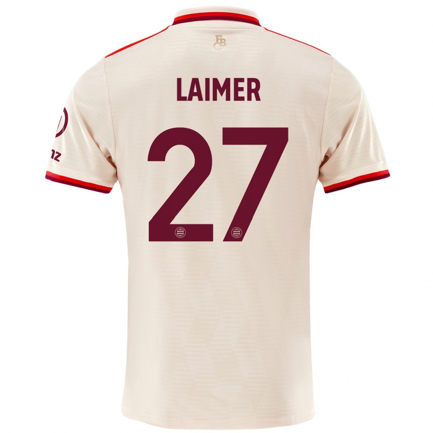 Men Football Konrad Laimer #27 Linen Third Jersey 2024/25 T-Shirt Australia