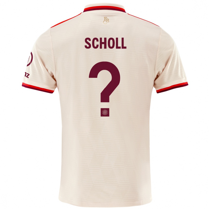 Men Football Paul Scholl #0 Linen Third Jersey 2024/25 T-Shirt Australia