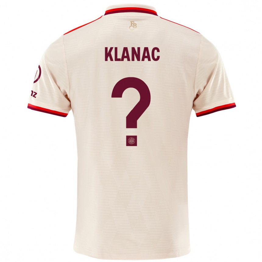 Men Football Leon Klanac #0 Linen Third Jersey 2024/25 T-Shirt Australia