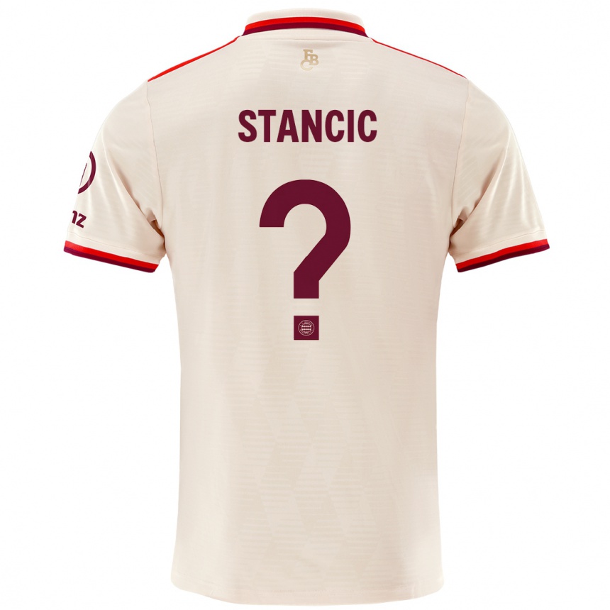 Men Football Luca Stancic #0 Linen Third Jersey 2024/25 T-Shirt Australia