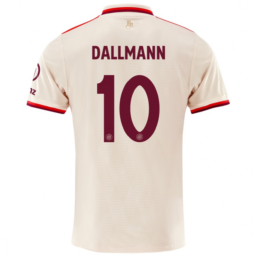 Men Football Linda Dallmann #10 Linen Third Jersey 2024/25 T-Shirt Australia