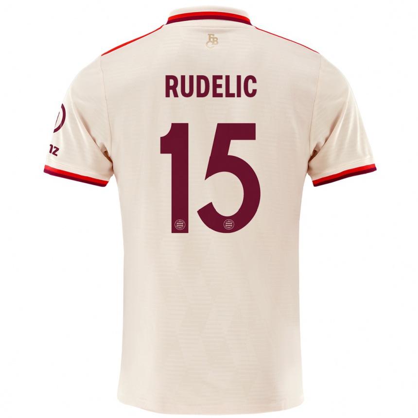 Men Football Ivana Rudelic #15 Linen Third Jersey 2024/25 T-Shirt Australia