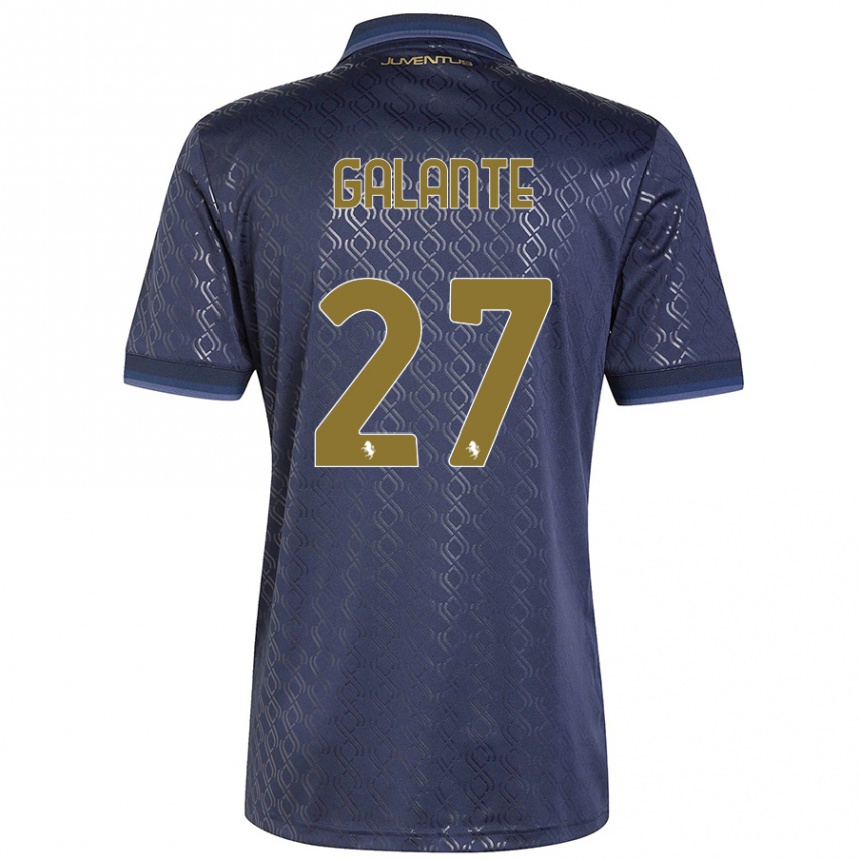 Men Football Tommaso Galante #27 Navy Blue Third Jersey 2024/25 T-Shirt Australia