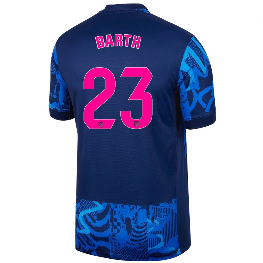 Men Football Merle Barth #23 Royal Blue Third Jersey 2024/25 T-Shirt Australia