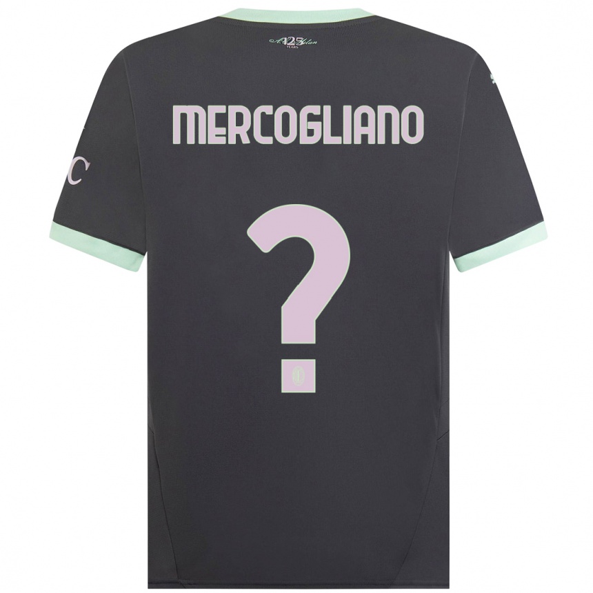 Men Football Mattia Mercogliano #0 Grey Third Jersey 2024/25 T-Shirt Australia