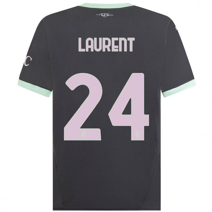 Men Football Emelyne Laurent #24 Grey Third Jersey 2024/25 T-Shirt Australia