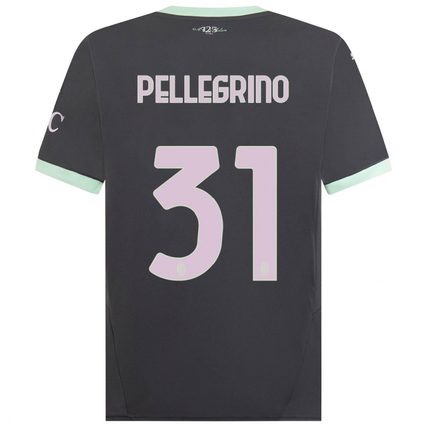 Men Football Marco Pellegrino #31 Grey Third Jersey 2024/25 T-Shirt Australia