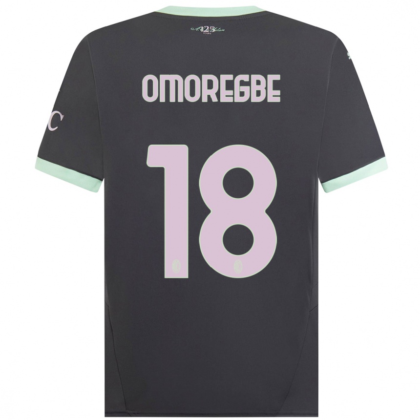 Men Football Bob Murphy Omoregbe #18 Grey Third Jersey 2024/25 T-Shirt Australia