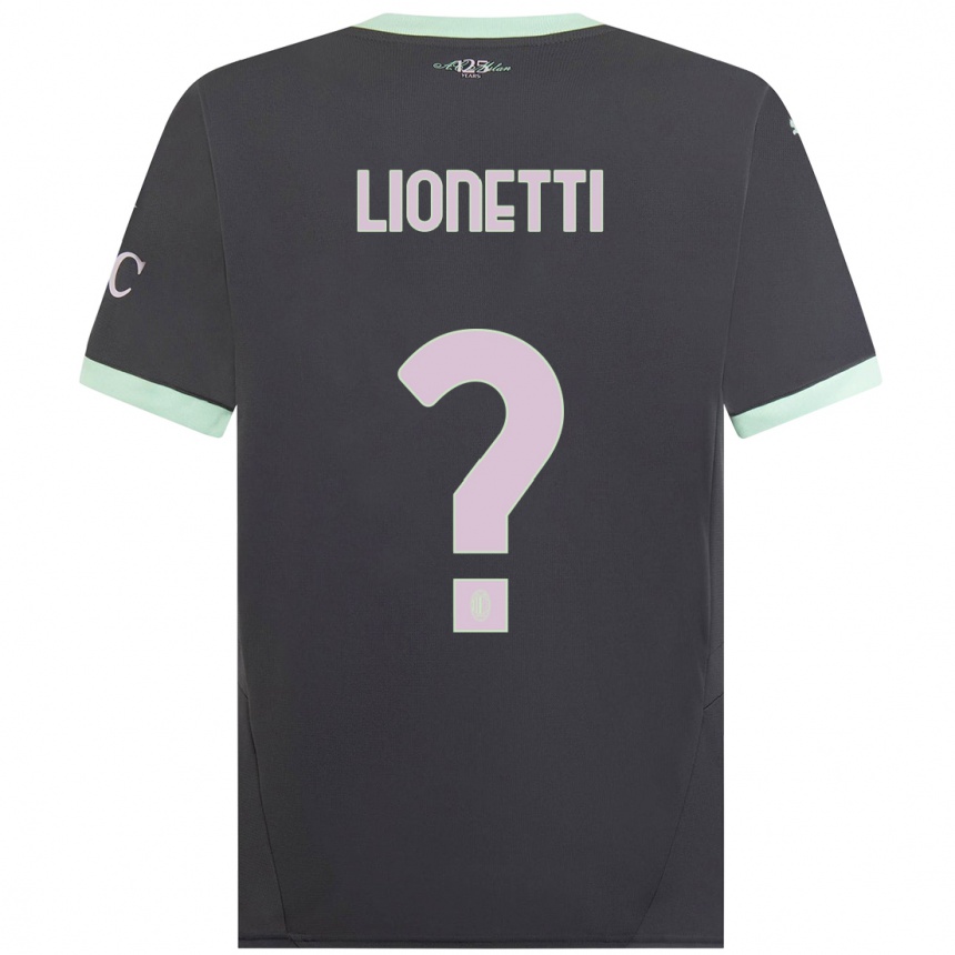 Men Football Francesco Lionetti #0 Grey Third Jersey 2024/25 T-Shirt Australia