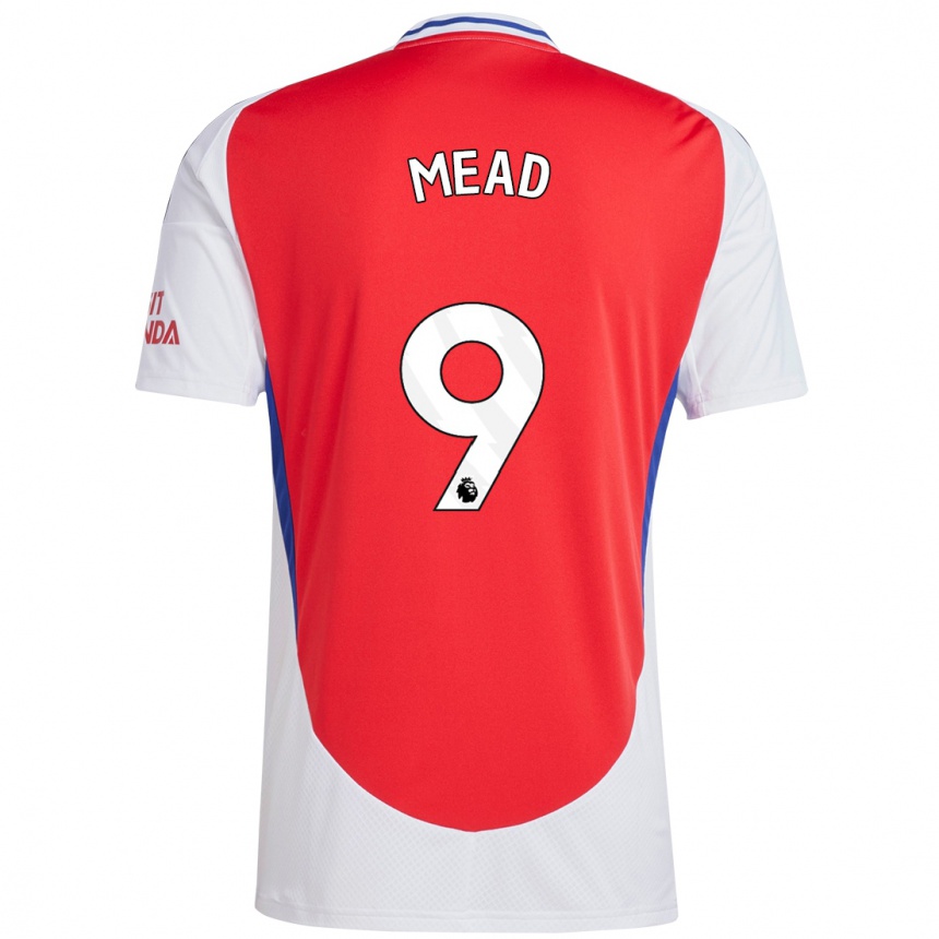 Women Football Beth Mead #9 Red White Home Jersey 2024/25 T-Shirt Australia