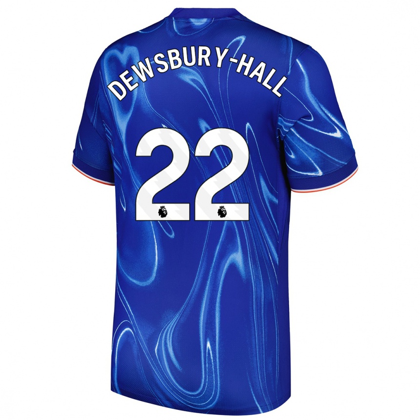 Women Football Kiernan Dewsbury-Hall #22 Blue White Home Jersey 2024/25 T-Shirt Australia