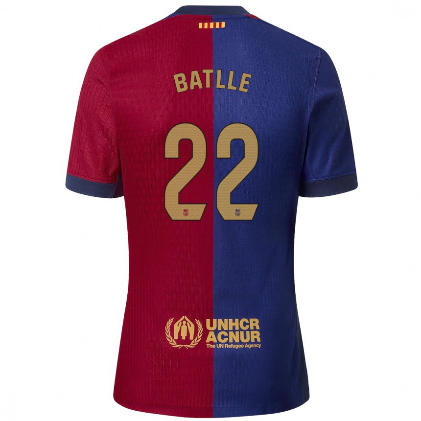 Women Football Ona Batlle #22 Blue Red Home Jersey 2024/25 T-Shirt Australia