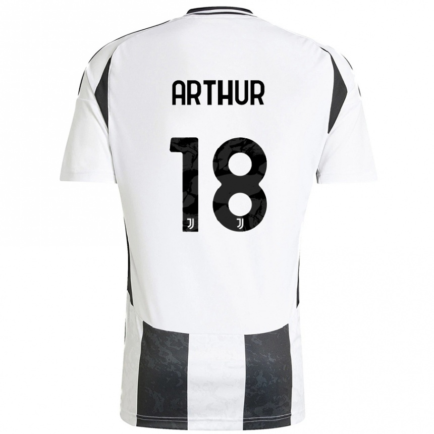 Women Football Arthur Melo #18 White Black Home Jersey 2024/25 T-Shirt Australia