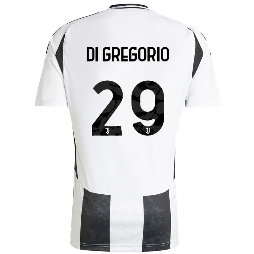 Women Football Michele Di Gregorio #29 White Black Home Jersey 2024/25 T-Shirt Australia