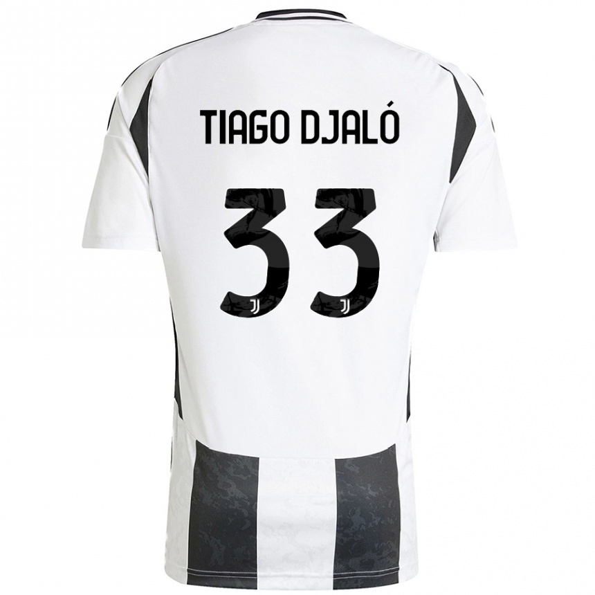 Women Football Tiago Djalo #33 White Black Home Jersey 2024/25 T-Shirt Australia