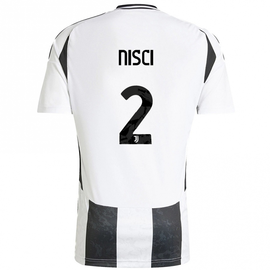 Women Football Alessandro Nisci #2 White Black Home Jersey 2024/25 T-Shirt Australia