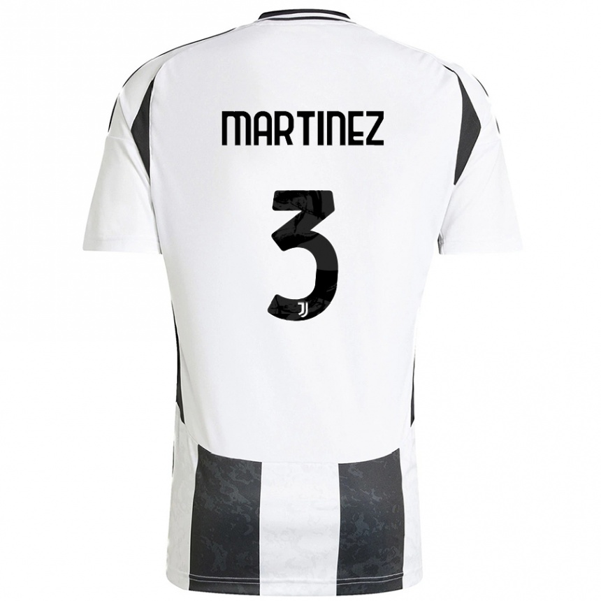 Women Football Bruno Martinez #3 White Black Home Jersey 2024/25 T-Shirt Australia