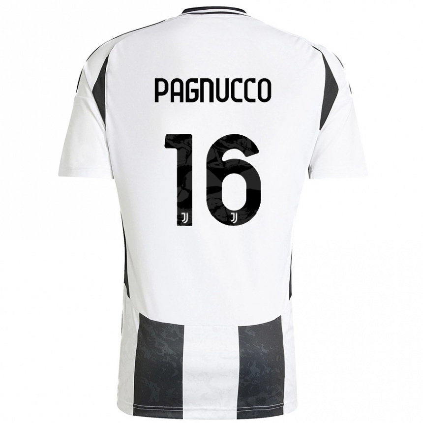 Women Football Filippo Pagnucco #16 White Black Home Jersey 2024/25 T-Shirt Australia