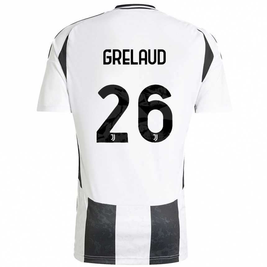 Women Football Josue Grelaud #26 White Black Home Jersey 2024/25 T-Shirt Australia